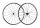 SHIMANO Renn-Laufradsatz "WH-RS11" 15-622 , Aero-Speichen, mattierte Nabenkörper, radiale bzw. 2-fach gekreuzte Speichun