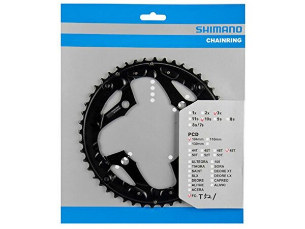 SHIMANO Kettenblatt "FC-M522 / FC-T521" 4-Arm, für 48 Zähne für K