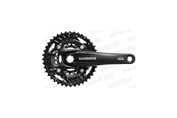 SHIMANO Kettenradgarnitur "FC-M523" Mod. 15 22/30/40 Z., SB-verpackt, Octalink, 10-fach 170 mm, ohne KS-Ring, schwarz