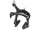 SHIMANO Rennbremse "BR-R451" SB-verpackt Dual-Pivo hinten, schwar