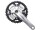 SHIMANO Kettenradgarnitur "Deore" FC-M612 Mod. 2014 22/30/40 Z., Hollowtech II, SB-verpackt Mit Innenlager, ohne Kettens