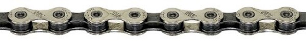 KMC Kette "X10-93" 1/2 x 11/128", 10-fach 5,88 mm, werkzeuglose Montage, die vernickelte X-bridge Außenlasche garantiert