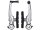 Tektro V-bremse 102mm Silber