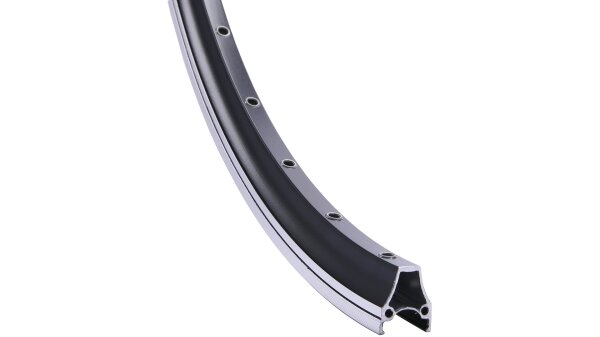 RODI Alu-Felge "Airline plus 28" 19-622 (28" x 1,75), 36 Loch Hochschulter, seitlich abgedreht, 725 g einfach geöst inox