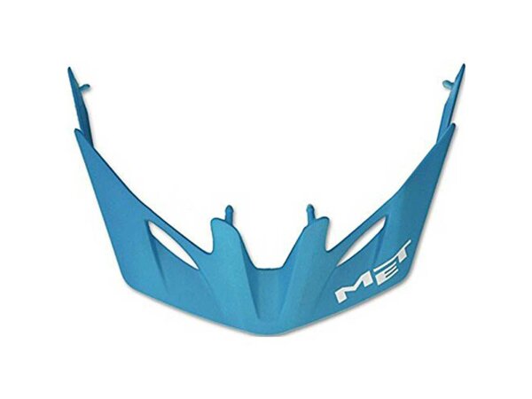MET Ersatzteile für Kaos / Kaos Ultima Lite Visier , cyan mit weißem Logo