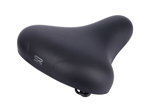 SELLE ROYAL Citysattel "8274 HA" SB-verpackt, PU-Schaum, mit Druckfeder Lederoptik, ohne Kloben, schwarz Herren