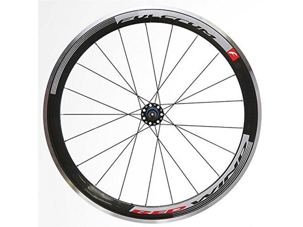 FULCRUM Renn-Laufradsatz "Red Wind H.50" Mod. 14 Für Drahtreifen , Profil aus Aluminium, Monocoque-Mantel aus Carbon, 50