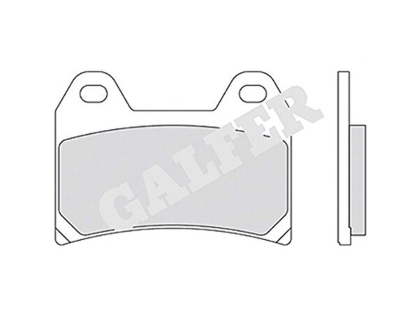 GALFER Bremsbelag "FD176" Satz G1054, Organis