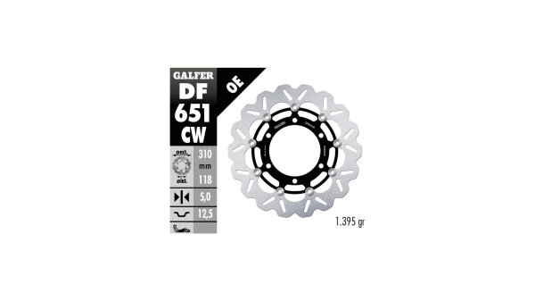 Galfer Scheibe (df651cw) Schwimmend Wave (kba)