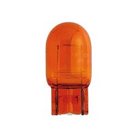 Glassockellampe 12 V, 21 W W3x16d, W21W PHILIPS, gelb,...