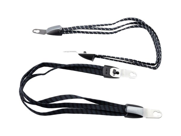 WIDEK Spanngurt "Trio" 3-fach, Loch-Ø 6 und 10 mm, schwarz weiß/ 