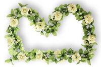 basil blumengirlande rosen, wei&szlig;