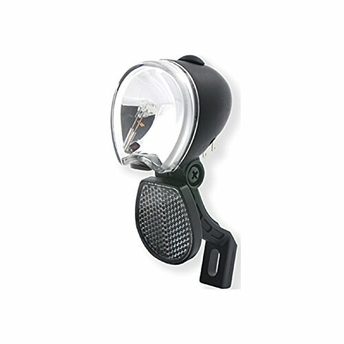 SPANNINGA LED-Scheinwerfer "Micro FF" Über 10 Lux, schwarz, mit deutschem Prüfzeichen SB-verpackt , 1 weiße LED, mit V-B