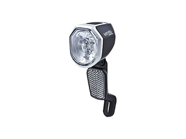 SPANNINGA LED-Scheinwerfer "Kendo" SB-verpackt, über 15 Lux, mit 1 LED, mit Schalter für Nabendynamo, mit deutschem Prüf