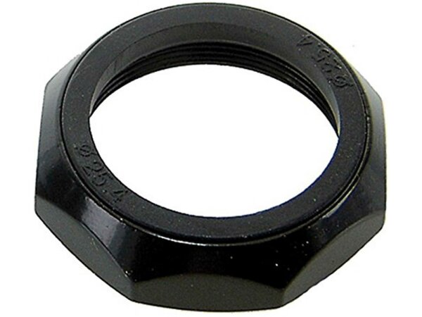 BACH Ziermutter Für Steuersatz, 1 1/8" , Außenmaß Vorbau: 25,4 mm, Packung à 6 Stück Produktbeschreibung holländisch schwarz