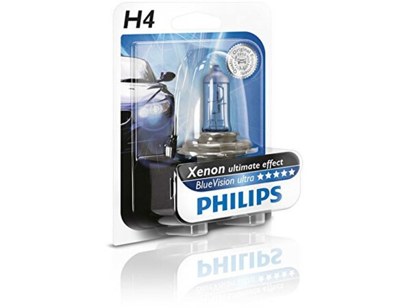 H4 Lampe Bluevision Ultra 1er Blister
