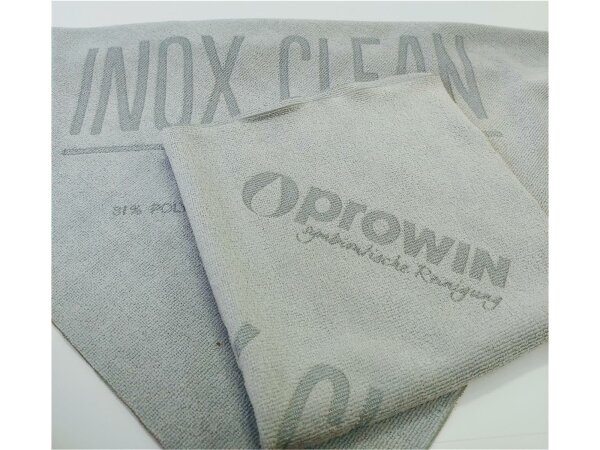 ProWin Inox clean Edelstahltuch 31x32cm Microfasertuch FENOCLEAN