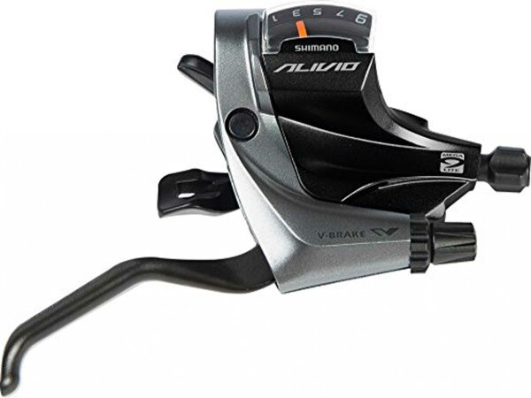 S+B-Hebel Shimano Alivio ST-M4000 2 Fing 9-fach, rechs, 2050mm, Rapidfire sw/sil.