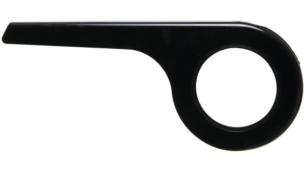 AXA Kettenschützer 1-flügelig, Kunststoff , ohne Befestigungsteile für 20/24" Swing-Jugend räder, Ø 19 cm, schwarz / sil
