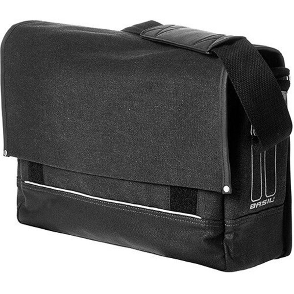 BASIL Büro- und Schultasche "Urban Fold" Volumen: 20 l, Maße: B12 x L40 x H30 Messenger Bag aus wasserabweisendem, recyc