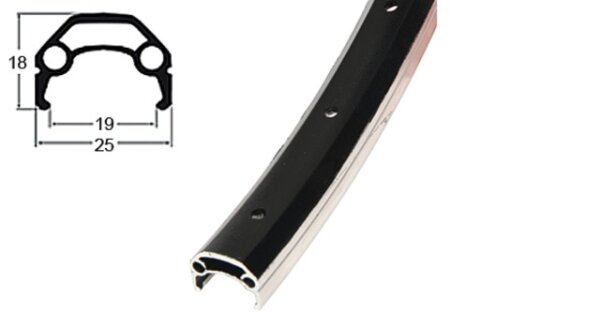 SCHÜRMANN Felge "YAK 19" 19-622 (28" x 1,75), 36 L schwarz