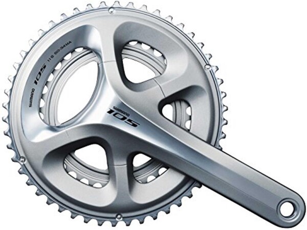 Kettenradgarnitur 172,5 mm Kurbellänge, silber