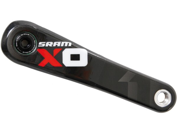 TRUVATIV Kurbel "SRAM X01" Für GXP Innenlager , links, Carbon, 175 mm rot