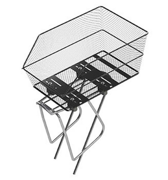 hinterradkorb basil cento wsl 39x24x21cm, schwarz, engmaschig