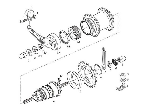 Austausch-Kit für i-Motion 3 für Automatix Rücktrittbremse