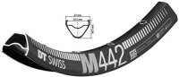felge dt swiss m 442 27.5&quot; schwarz 584-22,5 vl 6,5mm...