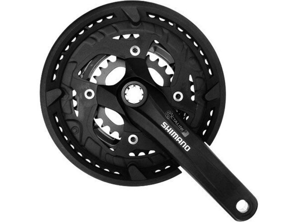 KRG Shimano Alivio 26/36/48 Zähne 170mm FC-T4010 schwarz,mit KSS,Octalink,9-fach