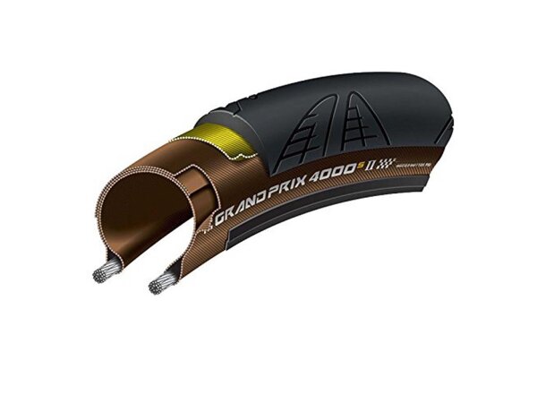 Reifen Conti Grand Prix 4000 S II faltb. 28" 700x25C 25-622 schwarz/schwarz Skin