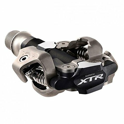 SPD MTB-Pedal Shimano PD-M 9000 zweiseitig, silber/schwarz, mit Cleats