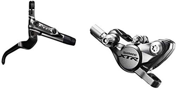 scheibenbremse shimano xtr m9000 hydr. vr, silb./sw, links, 1000mm f. centerl.