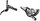 scheibenbremse shimano xtr m9000 hydr. vr, silb./sw, links, 1000mm f. centerl.