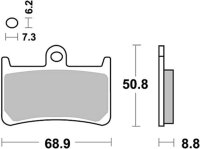 TRW Bremsbelag "MCB 611" Rennsportartikel,...