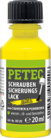 Petec Schraubensicherungslack gelb  Pinselflasche
