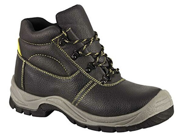 KING´S Arbeitsstiefel "Bremen S3", Sicherheitsstiefel aus schwarzem Vollrindleder, Textilfutter und ganzes Fußbett, DUO-