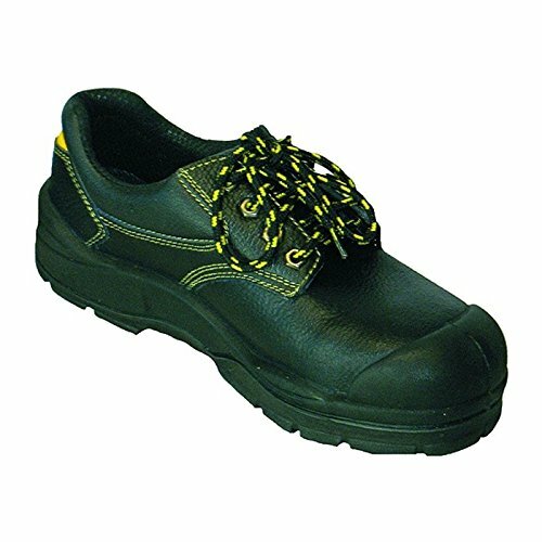 KREISS Arbeitsschuhe "Baden" S3, Nit-Top Sicherheitshalbschuh, schwarzes Rindkernleder, Lederinnenfutter, PU/PU-Sohle, h