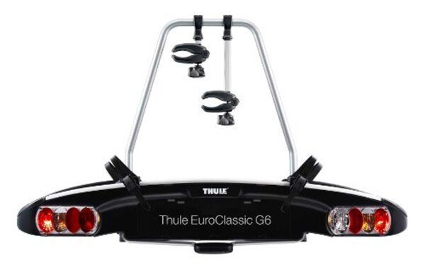 THULE Heckträger "EuroClassic G6 928 Update", Für 2 Fahrräder, max. 25kg pro Fahrrad, max. 51kg Zuladung, 17,6kg Gesamtg