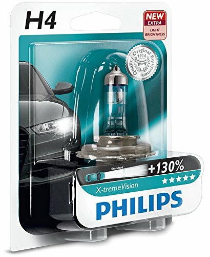 PHILIPS Hauptlampen "XtremeVision", H4, 12V, 60/55W, bis zu 130% mehr Licht, ohne Kompromisse bei einer Lebensdauer von 