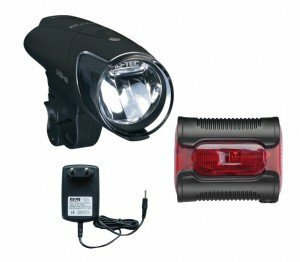 led-akkuscheinw. set b&m ixon iq premium 80lux inkl. akkus&ladegerät+ixback senso