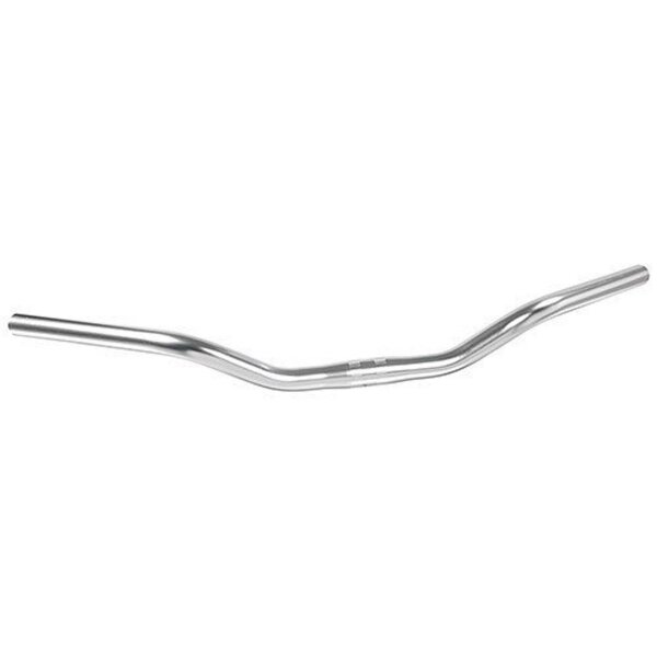 lenkerbügel ergotec cruiser alu, ø 25,4mm, 590mm,silber/eloxiert,52°