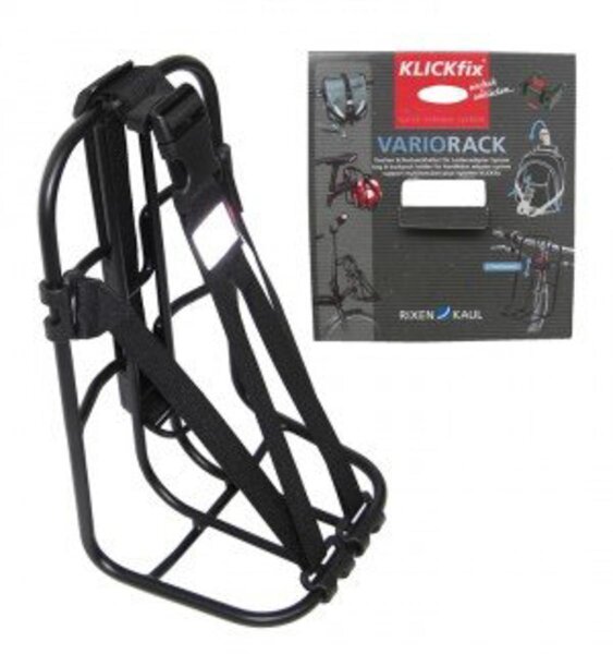 universal-träger vario-rack klickfix mit gurtband, schwarz