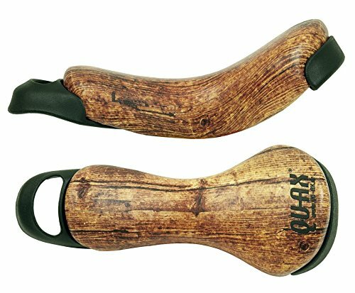 Sattel QU-AX Luxus für Einrad mit Griff, Holz-Stil