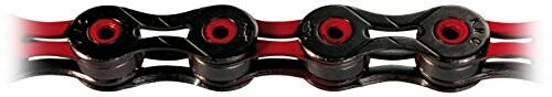kette kmc x11sl dlc 11-fa ch schwarz/rot 116 gliede