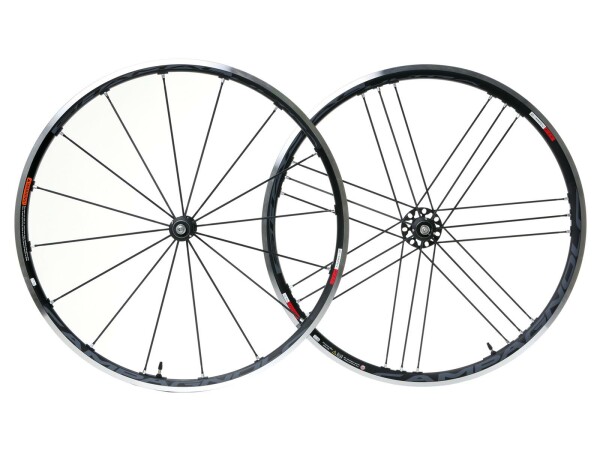 CAMPAGNOLO Renn-Laufradsatz "Shamal Ultra Dark Label Für Drahtreifen Mittelhohes Felgenprofil (VR 24 mm, HR 30 mm) asymm