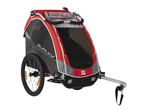 Fahrrad-Kinder-Anhänger Burley Solo Modell 2016 rot