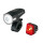 LED-Batterie-Frontleuchte Lightster USB SIGMA K-set  inkl. Nugget RL schwarz