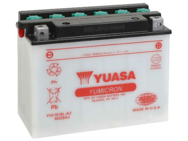Batterien Standard DIN: --- jap. Bez.: Y50-N18L-A3 Yuasa